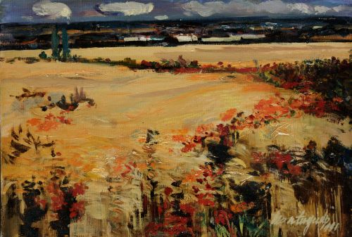 PHILIPPE MONTEAGUDO , "Paisaje", 1991, Óleo sobre lienzo