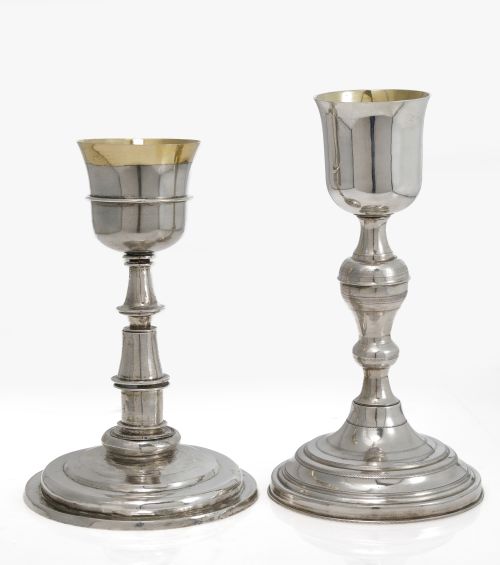 Cáliz en plata española, con marcas de Córdoba c. 1800 marc