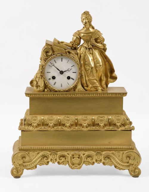 Reloj de mesa de estilo Napoleón III, Francia, S. XIX