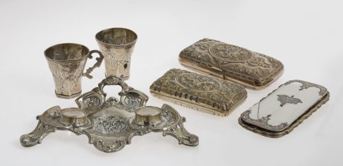 Tres pitilleras de plata, Francia, S.XIX