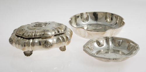 Caja de plata Sterling ley 925, manufactura Camusso, Perú,