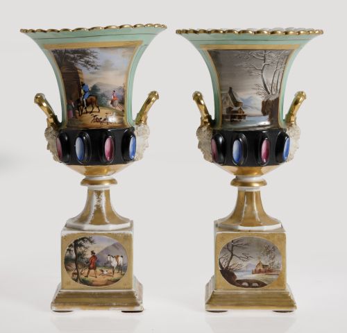 Pareja de copas posiblemente Italia, S. XX