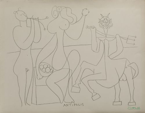 PABLO RUIZ PICASSO (DESPUES), “Antipolis”, 1946, Impresión 