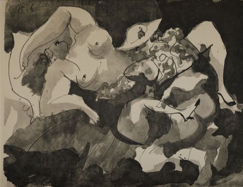 PABLO RUIZ PICASSO (DESPUES), “Picador et femme”, Litografí