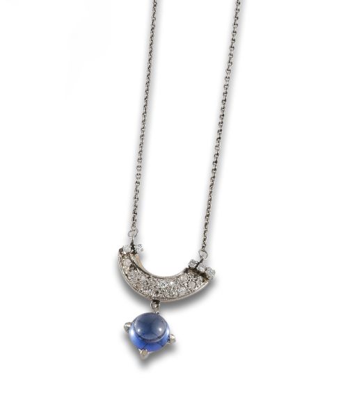 COLLAR DE PLATA, ORO, Y DIAMANTES