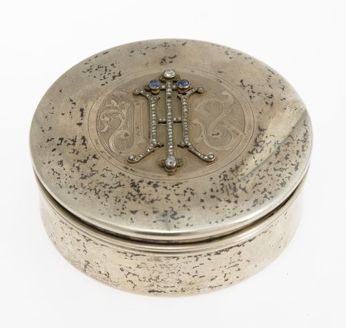 Hostiario en plata española ley 916, con marcas de Félix Gr