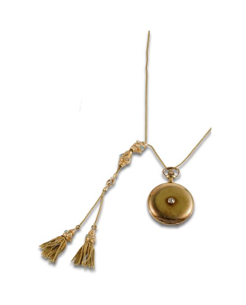 RELOJ DE BOSLILLO CON LEONTINA