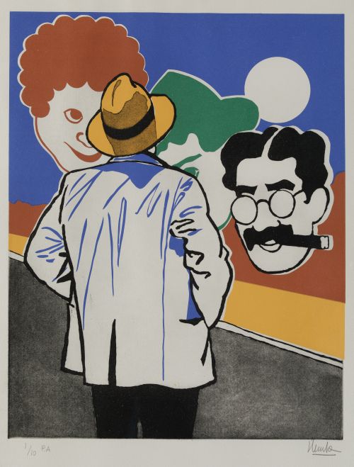 EDUARDO ÚRCULO, "Cinemarx", 1993, Aguafuerte sobre papel