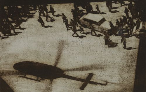 JUAN GENOVÉS CANDEL, "Sin título", 1985, Grabado a la maner