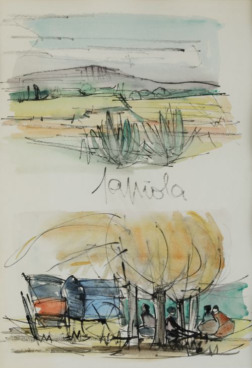 JOSEP MARIA TAPIOLA GIRONELLA, "Paisajes con personajes", T