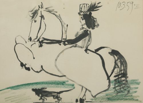 PABLO RUIZ PICASSO (DESPUES), "Serie Toros y toreros: Amazo