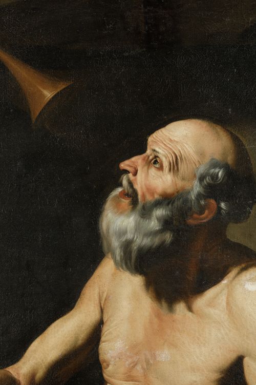 JOSÉ DE RIBERA (EL ''SPAGNOLETTO"), "San Jerónimo y la trom