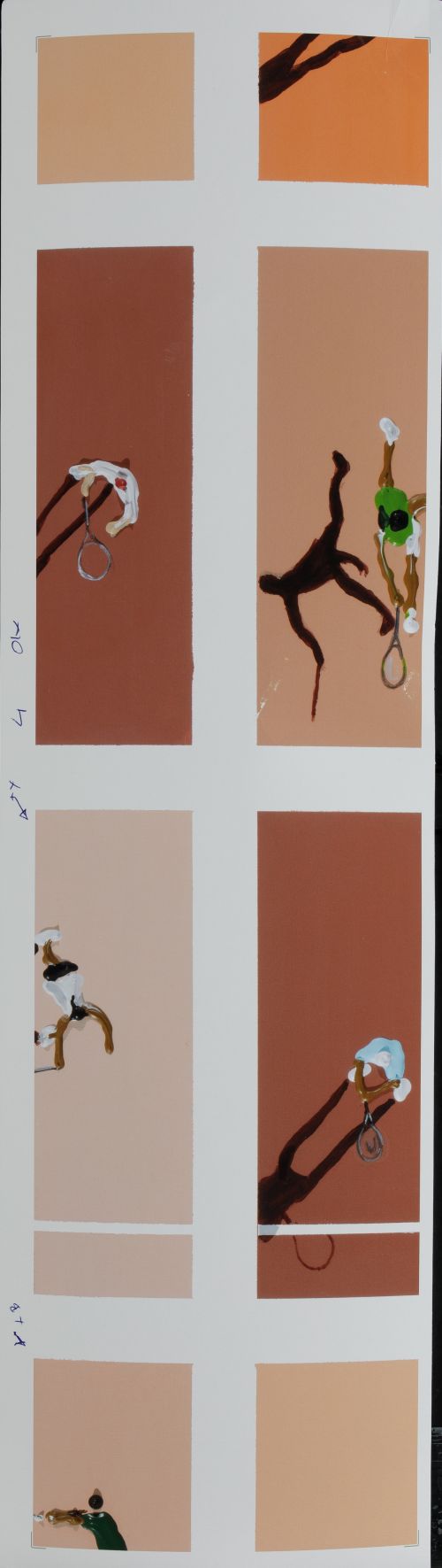 GLORIA ESTEFANELL, "20 años de tenis", 2026, Ácrilico sobre