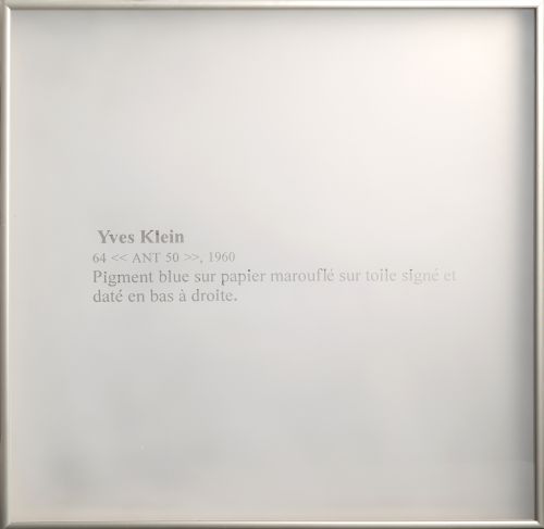 RAFAEL TIMONER, "Yves Klein", 1997, Vidrio glaseado, metacr