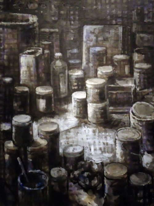 XANO ARMENTER, "Studio painting, Los Ángeles", 1994, Acríli