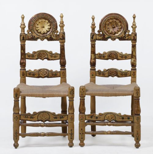 Pareja de sillas mallorquinas, S. XX