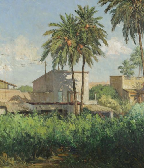 ANTONIO  BALIBREA SANCHEZ, "Desde el malecón",2005, Óleo so