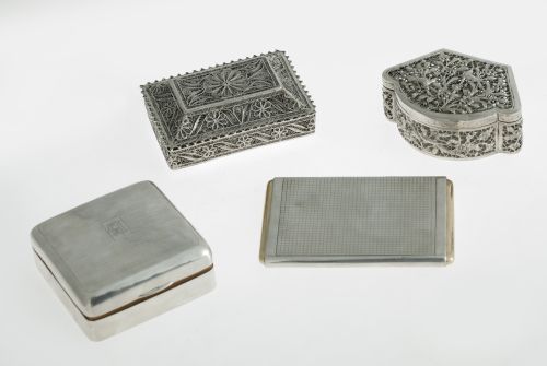 Pitillera de plata española ley 916