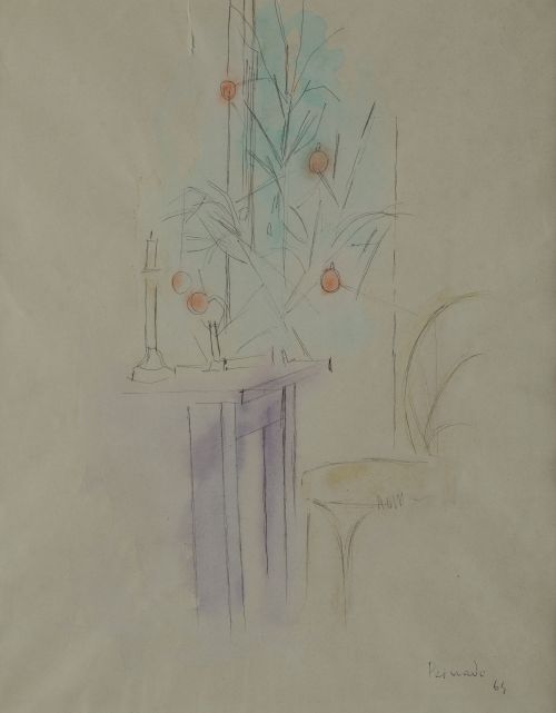 JOAQUÍN PEINADO VALLEJO, "Interior de la vela", 1964, Bolíg