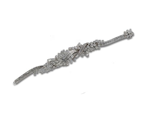 PULSERA DE PLATINO Y DIAMANTES