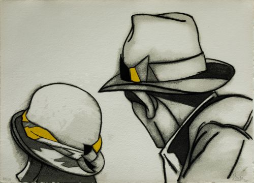 EDUARDO ÚRCULO, "Sombreros", 1995, Serigrafía sobre papel