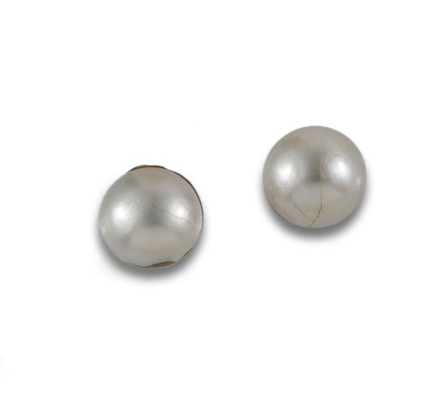 GOLD EARRINGS WITH PEARL MABE