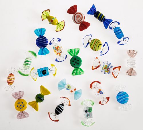 Veinte caramelos de cristal, Murano, S.XX