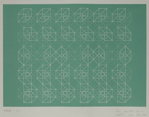 ELENA ASINS RODRÍGUEZ, "Zettel", 1990, Serigrafía sobre pap