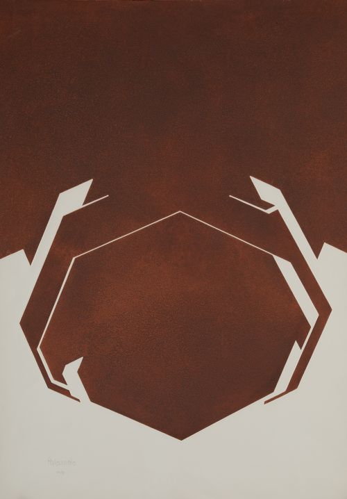 PABLO PALAZUELO, "Sigla IV", 1977, Aguatinta sobre papel Ar