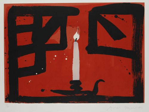 AGUSTÍ PUIG, "Espelma roja", Grabado