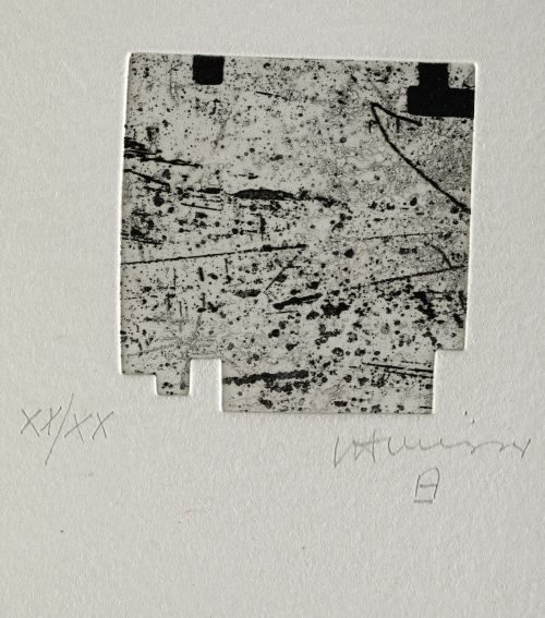 EDUARDO CHILLIDA, "La indetenible quietud II", 1998, Aguafu