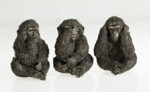 "Los tres monos sabios"