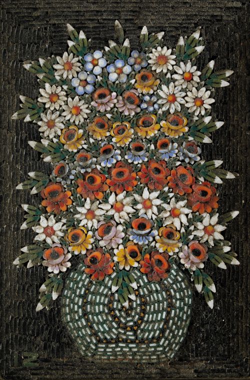 "Jarrón con flores", Italia, S.XX