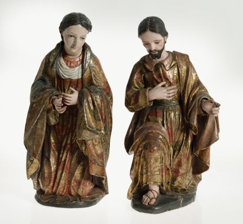 ESCUELA  MEXICANA, MEXICAN SCHOOL (18th Century) "Saint Jos
