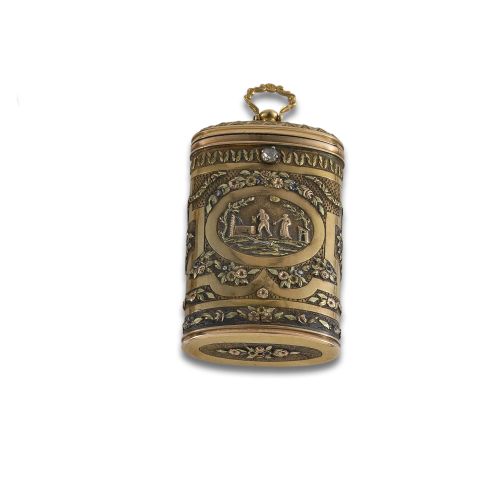 18th-19th-Century Mexican Gold Cigarette Case