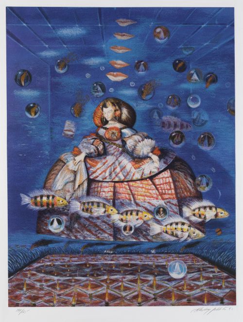 WLADIMIR ZABALETA, "Menina", 1995, Serigrafía sobre papel