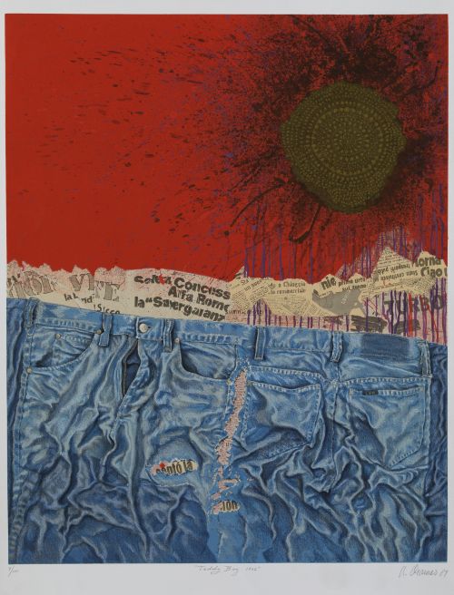ALIRIO ORAMAS, "Teddy Bay 1962", 1989, Serigrafía sobre pap