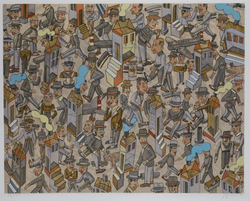 ANTONIO SEGUÍ, "Sin título", 1996, Litografía sobre papel