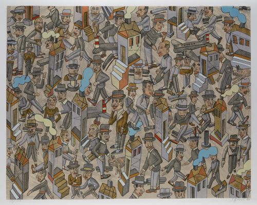 ANTONIO SEGUÍ, "Composición", 1996, Litografía sobre papel