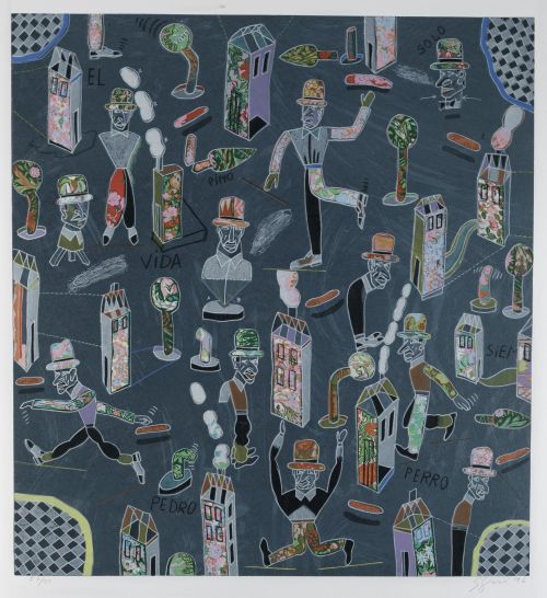 ANTONIO SEGUÍ, "Composición", 1996, Litografía sobre papel