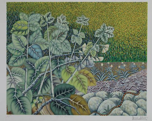 MARIO ABREU, "Selva Brosen", 1990, Serigrafía sobre papel