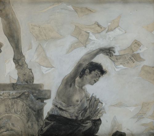 SPANISH SCHOOL (19TH CENTURY) "The Fine Arts"