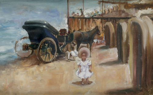 VALENCIAN SCHOOL (Early 20th Century) "On the Beach"