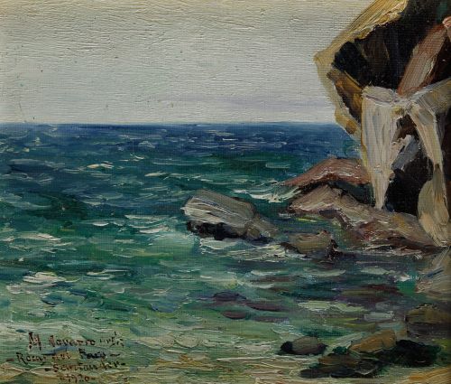 ESCUELA ESPAÑOLA, SPANISH SCHOOL (Early 20th Century) "Rock