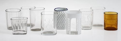 Ten pouch glasses late 19th century - early 20th century
