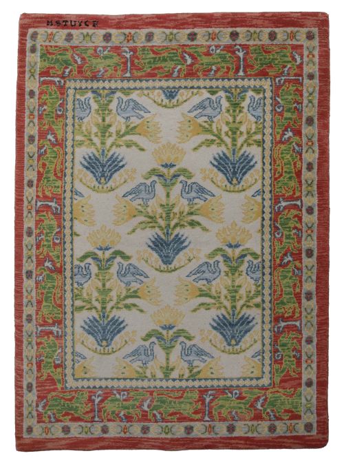 Alfombra de lana anudada a mano estilo Cuenca, Miguel Stuyc