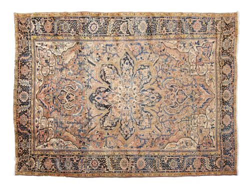 Alfombra persa Goravan de lana anudada a mano