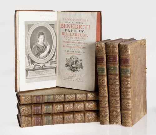 "Benedicti XIV" 7 volúmenes S. XVIII. 