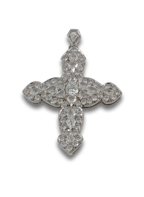 GOLD AND DIAMONDS CROSS