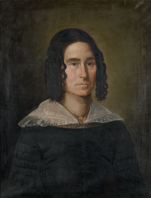 ESCUELA ESPAÑOLA , "Retrato de Balbina Satrústegui de Ororb